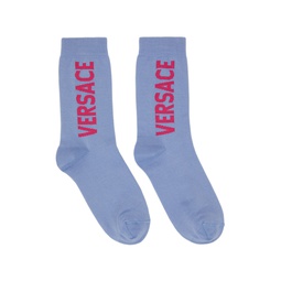 Blue Logo Socks 221404M220035