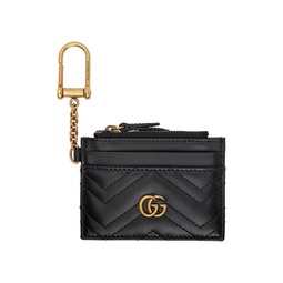 Black GG Marmont 2 0 Quilted Card Holder 221451F037015