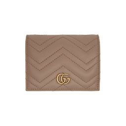 Pink GG Marmont Card Case Wallet 221451F040013