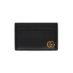 Black GG Marmont Card Holder 221451M163005
