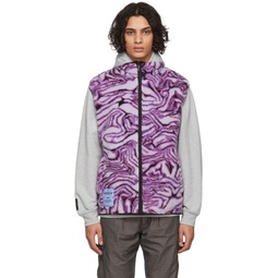 Purple Fleece Gillet Vest 221461M185001