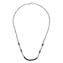 Black   Silver Really Necklace 221600M145018