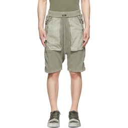 SSENSE Exclusive Green Cotton Shorts 221616M193000
