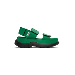 SSENSE Exclusive Green Platform Sandals 221736F124003