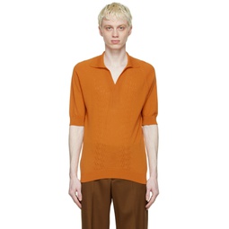 Orange Remi Polo Shirt 221756M212001