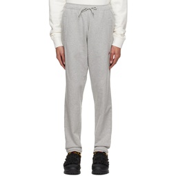 Gray Embroidered Lounge Pants 222010M190005