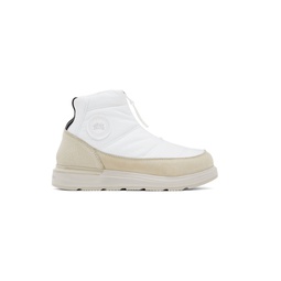 White Cypress Puffer Boots 222014F113004