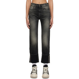 Black Courtney Slim Jeans 222021F069030
