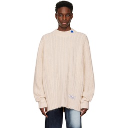 Off White Fluic Reversible Sweater 222039M201008