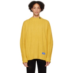 Yellow Fluic Sweater 222039M201010