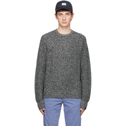 Gray Pierce Sweater 222055M201002