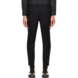 Black Terry Trousers 222072M191004