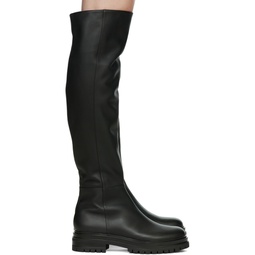 Black Leather Quinn Tall Boots 222090F115001