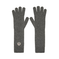 Gray Logo Patch Gloves 222111F012001