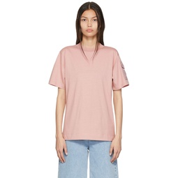 Pink Cotton T Shirt 222111F110019