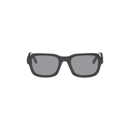 Black Rectangular Sunglasses 222111M134001