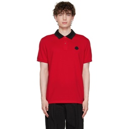 Red Cotton Polo 222111M212000
