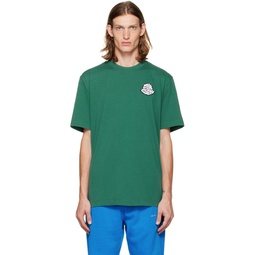 Green Patch T Shirt 222111M213048
