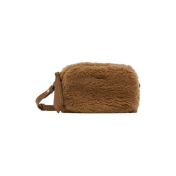 Brown Teddy Fabric Belt Bag 222118F048012