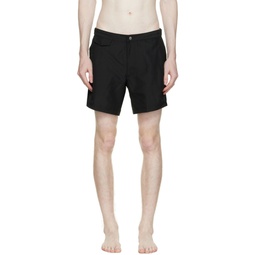 Black Tailored Swim Shorts 222128M213030