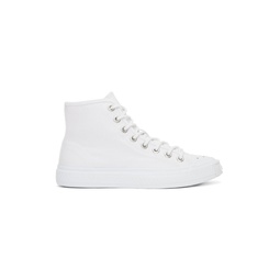 White Canvas High Sneakers 222129F127000