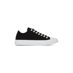 Black Canvas Low Sneakers 222129F128006