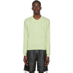 Green Wool Sweater 222129M201000
