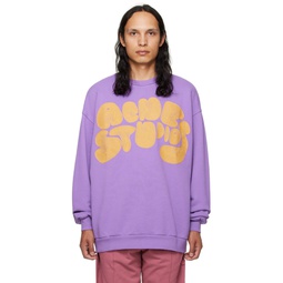 Purple Bubble Sweatshirt 222129M204026