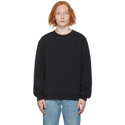 Black Cotton Sweatshirt 222129M204035