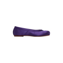 Purple Tabi Ballerina Flats 222168F118015
