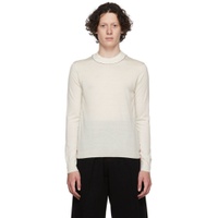 White Wool Sweater 222168M201023