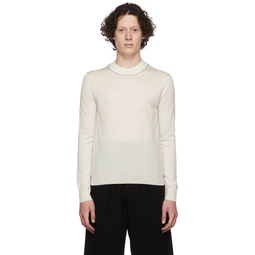 White Wool Sweater 222168M201023