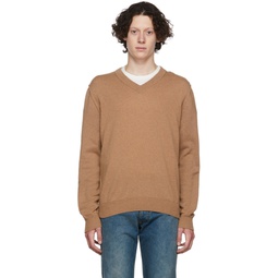Brown Cashmere Sweater 222168M206009