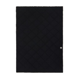 Black Quilted Scarf 222188F028002