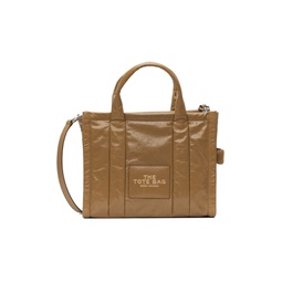 Tan The Shiny Crinkle Small Tote 222190F049040