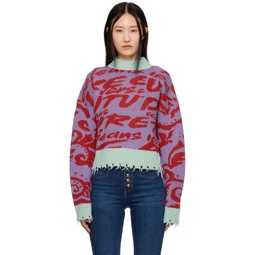 Multicolor Graphic Sweater 222202F096005
