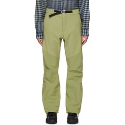 Green Technical Trousers 222204F521001