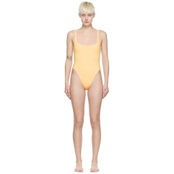 Yellow Thidu One Piece Swimsuit 222207F103004