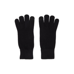 Black Wool Gloves 222213M135019
