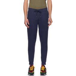 Navy Embroidered Lounge Pants 222213M190010