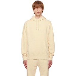 Off White Vegetable Dyed Hoodie 222213M202005