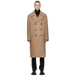 Brown Striped Coat 222221M176009