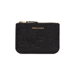 Black Embossed Forest Pouch 222230F045002