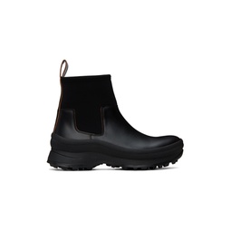 Black Leather Chelsea Boots 222249M223005