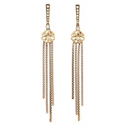 Gold Seal Drop Earrings 222259F022030