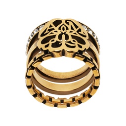 Gold Crystal Ring 222259F024015