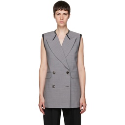 Gray Wool Vest 222259F068000