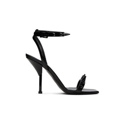Black Studded Heeled Sandals 222259F125000