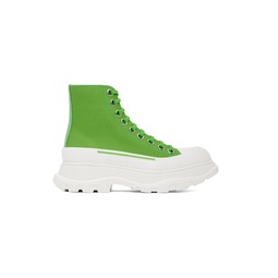 Green Tread Slick High Sneakers 222259F127015