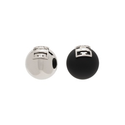 Silver   Black 4G Earrings 222278F022012